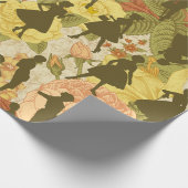 1950年代のミッドセンチュリーヴィンテージ ラッピングペーパー (角)