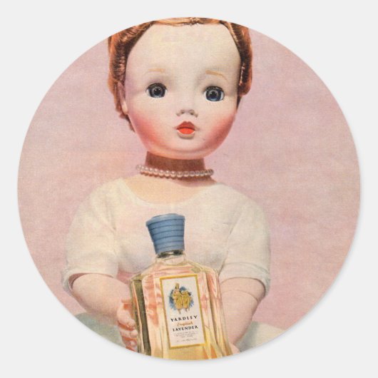 1950年代のヤードリーとアレクサンダー夫人の人形 ラウンドシール (正面)