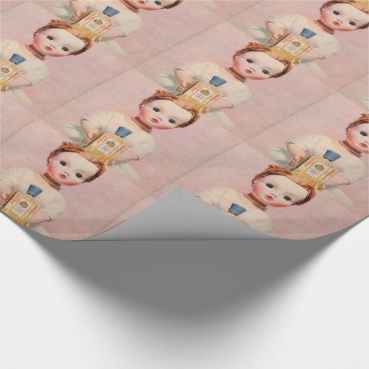 1950年代のヤードリーとアレクサンダー夫人の人形 ラッピングペーパー (角)