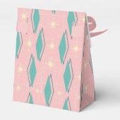 1950年代のレトロでピンクにティール（緑がかった色） フェイバーボックス (裏面サイド)