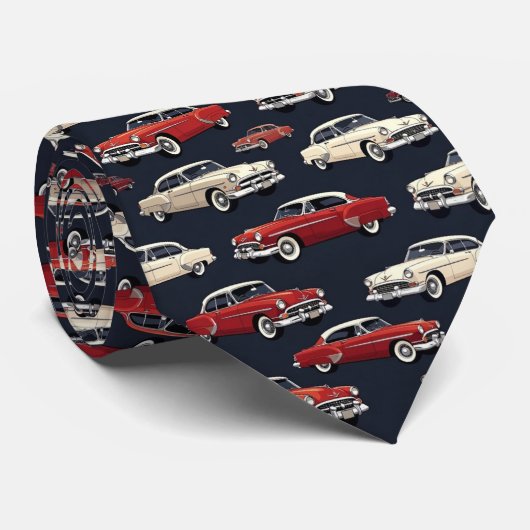 1950年代のレトロカー ネクタイ (ロール)