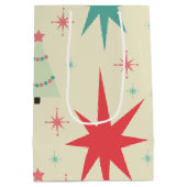 1950年代のレトロクリスマス ミディアムペーパーバッグ (裏面)