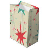 1950年代のレトロクリスマス ミディアムペーパーバッグ (裏面アングル)