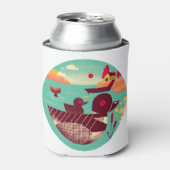 1950年代のレトロルーンバードオンザレイク 缶クーラー (缶正面)