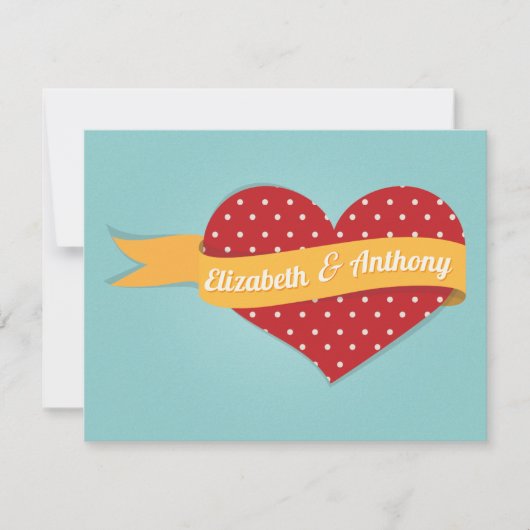 1950年代のレトロヴィンテージロカビリーピンナップミント結婚ス サンキューカード (正面)