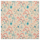 1950年代のレトロ原子パターン ファブリック (見本)