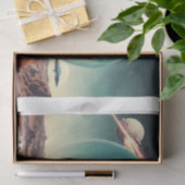 1950年代のレトロ未来女性プレキシグラスヘルメット 薄葉紙 (ギフト)