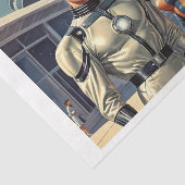 1950年代のレトロ未来派すごいヒーロー夫婦 薄葉紙 (詳細)