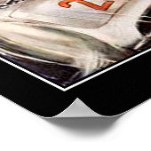 1950年代のレーシングカーのヴィンテージのポスター ポスター (角)