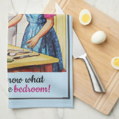 1950年代のヴィンテージおもしろい女性解放運動の女性たち キッチンタオル (四つ折り)