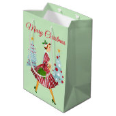1950年代のヴィンテージクリスマスレディ ミディアムペーパーバッグ (裏面アングル)