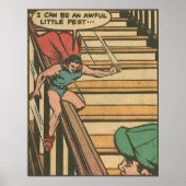 1950年代のヴィンテージ漫画ゴールデンエイジスーパーヒーローco ポスター (正面)