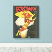1950年代のヴィンテージ漫画スーパーヒーローウォールアート – アトマン キャンバスプリント (インサイチュ (ウッドフロア))