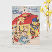 1950年代の動物園がすぐに回復 カード (黄色い花)