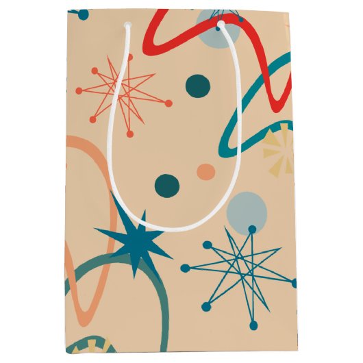 1950年代の原子レトロ ミディアムペーパーバッグ (正面)