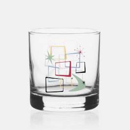 1950年代の原子団スターズブーメランミッドセンチュリー ウイスキーグラス