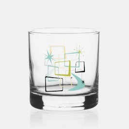 1950年代の原子団スターズブーメランミッドセンチュリー ウイスキーグラス