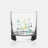 1950年代の原子団スターズブーメランミッドセンチュリー ウイスキーグラス (裏面)