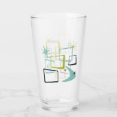 1950年代の原子団スターズブーメランミッドセンチュリー タンブラーグラス (裏面)