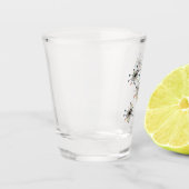 1950年代の原子時代スターバスト半モダン世紀 ショットグラス (左)