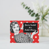 1950年代の女性サインブライダルシャワー 招待状 (スタンド正面)