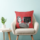 1950年代の女性（看板あり） クッション (椅子)