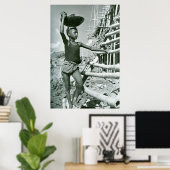 1950年代の少年の労働者 ポスター (ホームオフィス)