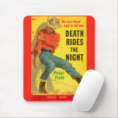 1950年代の死はナイトウェスタンの本のカバーに乗る マウスパッド (マウス)