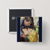 1950年代の熱いオフィスロマンス 缶バッジ (正面&裏面)