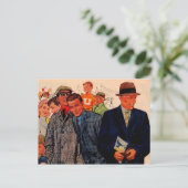 1950年代の男性はヒッキー・フリーマンを着ている ポストカード (スタンド正面)