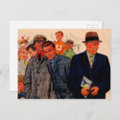 1950年代の男性はヒッキー・フリーマンを着ている ポストカード (正面/裏面)