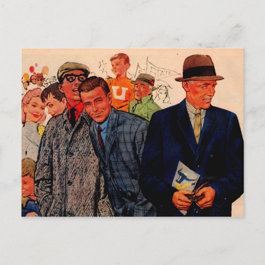 1950年代の男性はヒッキー・フリーマンを着ている ポストカード (正面)