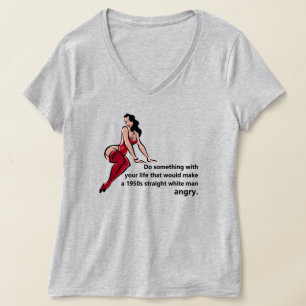 1950年代の真っ白な男の怒Tシャツを作る Tシャツ