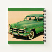 1950年代の緑の山形 ノートブック (裏面)