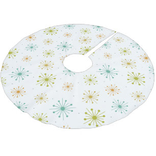 1950年代の花火スターバストミッドセンチュリー ブラッシュドポリエステルツリースカート