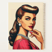 1950年代の華やかな女性ファッション、50年代スカートギフト プランナー手帳 (裏面)