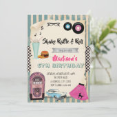1950年代の誕生日パーティーの招待状 招待状 (スタンド正面)