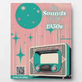 1950年代の音楽の思い出 高齢者へのノスタルジックなギフト フォトプラーク (正面)