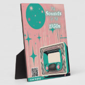 1950年代の音楽の思い出 高齢者へのノスタルジックなギフト フォトプラーク (側面)