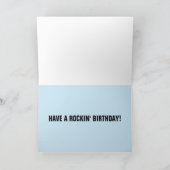 1950年代の音楽ロックインのローラー誕生日カード カード (内部)
