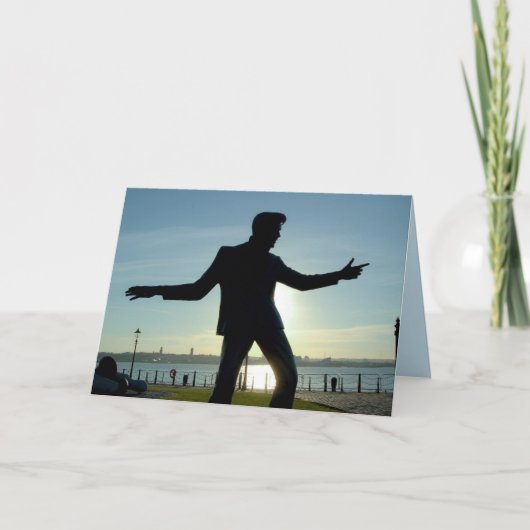 1950年代の音楽ロックインのローラー誕生日カード カード (正面)