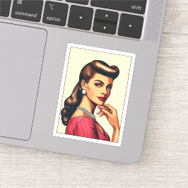 1950年代の魅惑的な女性ファッション、50年代のスカートギフト シール
