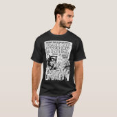 1950年代の黒猫:ミステリーTシャツ Tシャツ (正面フル)