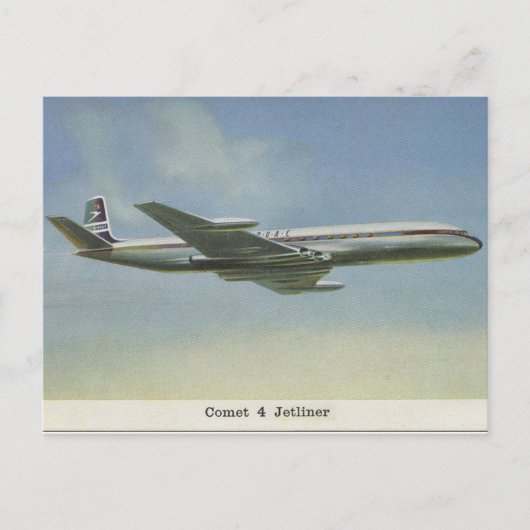 1950年代のComet Jetlinerポストカード ポストカード (正面)