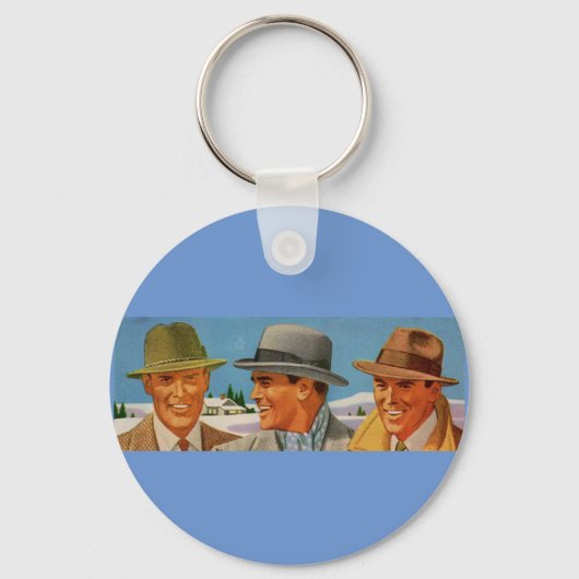 1950年代のfedora着用トリオ キーホルダー (正面)