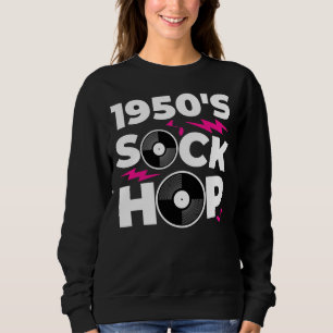 1950年代のSock Hop 50のダンステーマパーティー スウェットシャツ
