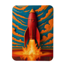 1950年代をイメージしたロケット