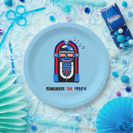 1950年代を思い出す ペーパープレート (パーティー)