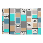 1950年代アトミック時代の長方形スターバスト 枕カバー (裏面)