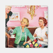 1950年代アフタヌーンティースクエアマグネット マグネット (正面)